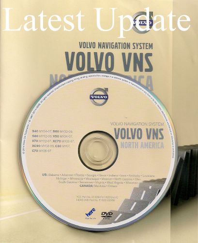 2002 2003 2004 2005 2006 volvo s80 xc90 navigation dvd central + southeast map