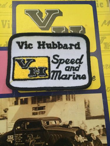 Vic hubbard speed &amp; marine vintage patch hayward shop ca racing drag jacket vh