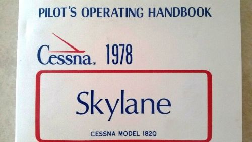 Cessna 1978 skylane pilot&#039;s opetaring handbook