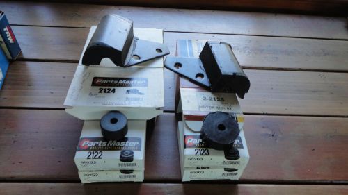 1955-1957 rear motor mounts standard shift &amp; front mount gromets