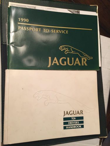 1990 jaguar xj6 owners manual book  security system passport bag look book