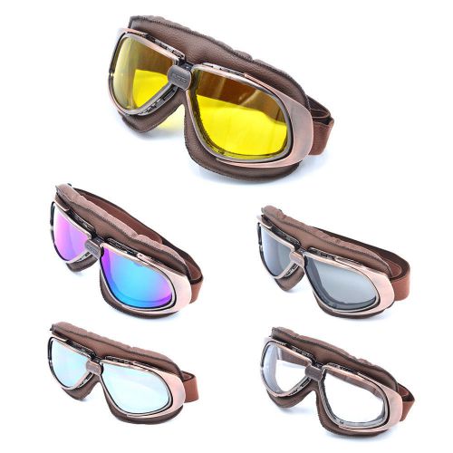 Vintag copper frame motorcycle goggle goggles glasses sunglasses eyewear new