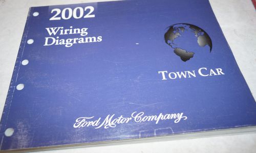 2002 lincoln town car factory wiring diagrams service manual book 37438