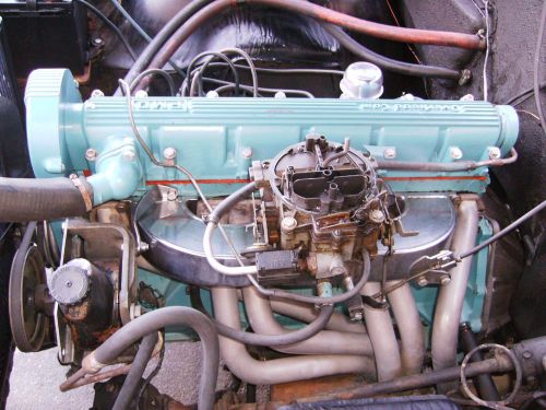 Overhead cam pontiac 6, 4 v with std. flywheel and bell housing 69 250 cid