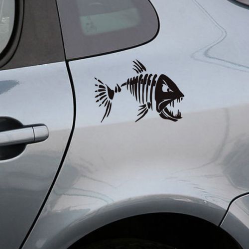 Tribal mad fish decal car window vinyl  fishing sticker decorative car decal