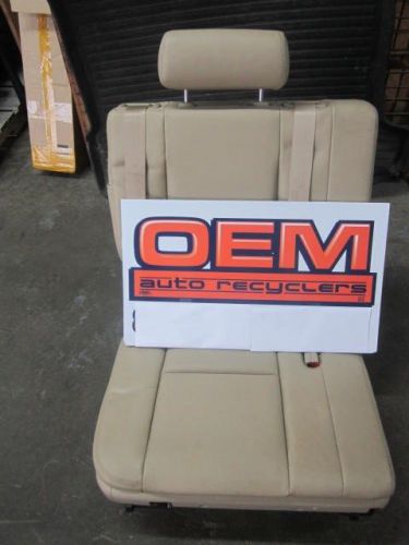 2007-2014 factory oem 3rd row lh driver seat tan perforated leather escalade