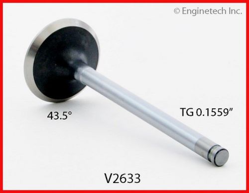Exhaust valve 1.624&#034; head 1g v2633 enginetech chry dodge jeep 3.9l v6 318 360 v8