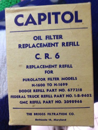 4 capitol oil filter cartridges