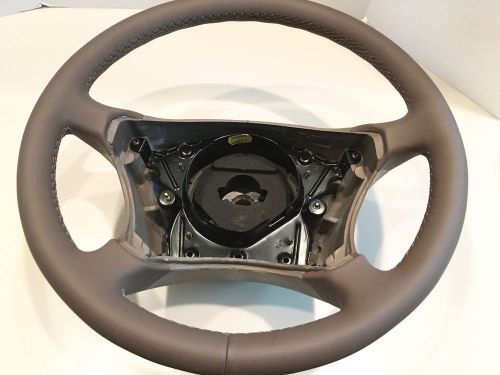 Mercedes steering wheel genuine leather - for year 2002 - s430   light gray