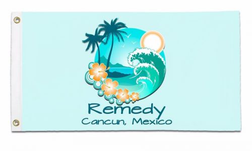 Personalized boat flag island