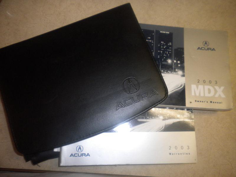 2003 acura mdx owners manual