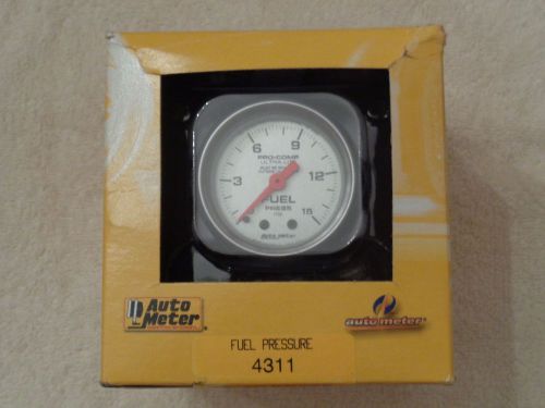 Autometer mechanical  fuel pressure gauge #4311 pro-comp ultra