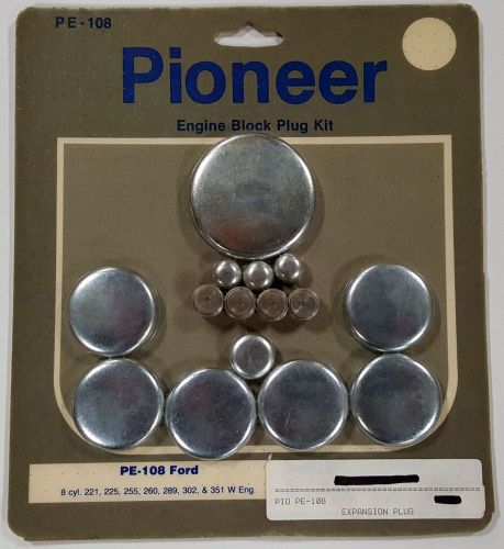 Pioneer engine block plug kit ford 8 cyl - 221, 225, 255, 260, 289, 302, 351