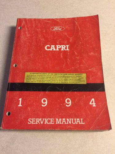 1994 capri mercury car shop workshop repair manual 94