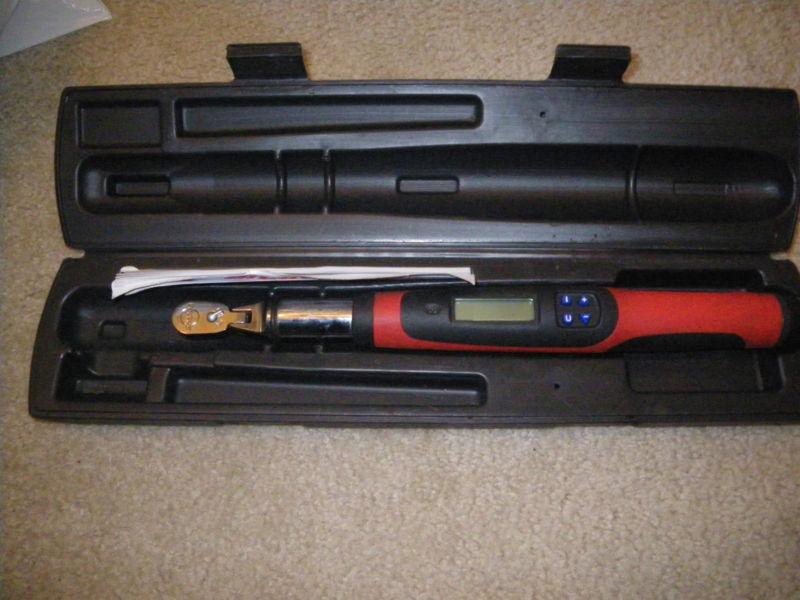 snap on tech1fr240 24 to 240in lbs digital torque flex wrench no reserve!