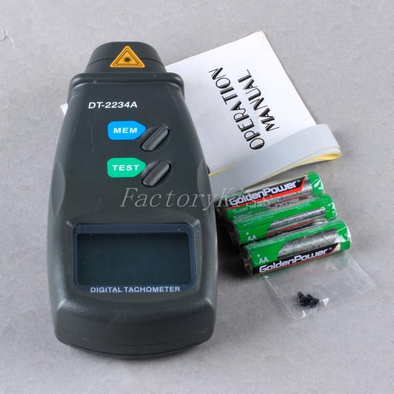 New digital photo laser & contact tachometer motor dt6236a