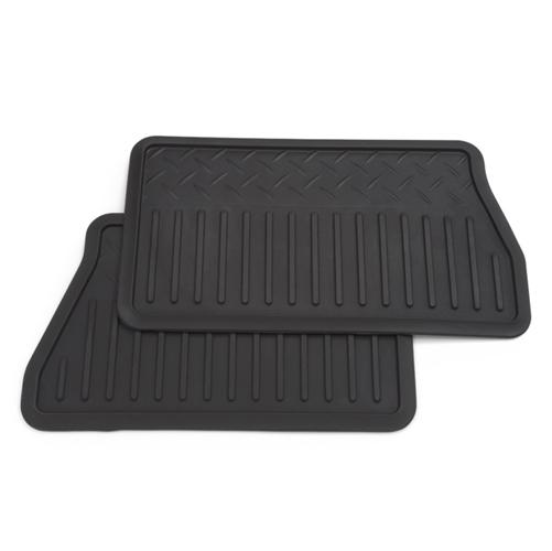Suburban/yukon/escalade rear vinyl replacement floor mats 2pc black 19210588