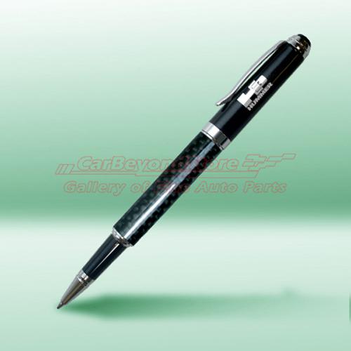 Hummer h3 black real carbon fiber detachable cap rollerball pen, + free gift
