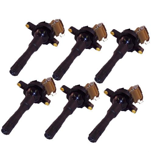 Ignition coil - set of 6 - bmw - most models - 12131748017 - new