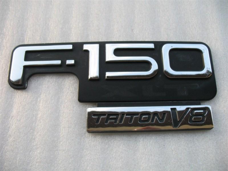 1999 ford f150 f-150 xlt triton v8 side emblem logo decal 97 98 99 00 01 02 03