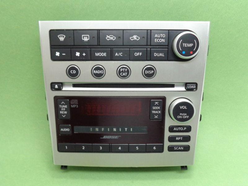 05 06 infiniti g35 ac heater climate control switch radio display oem cc-a160