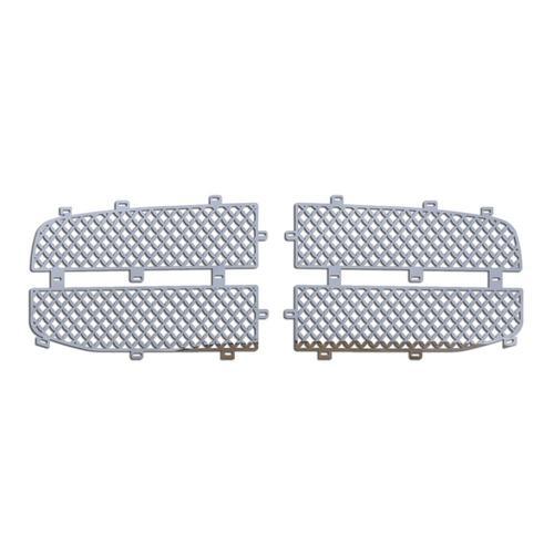 Dodge ram 06-08 diamond mesh polished stainless grille insert aftermarket trim