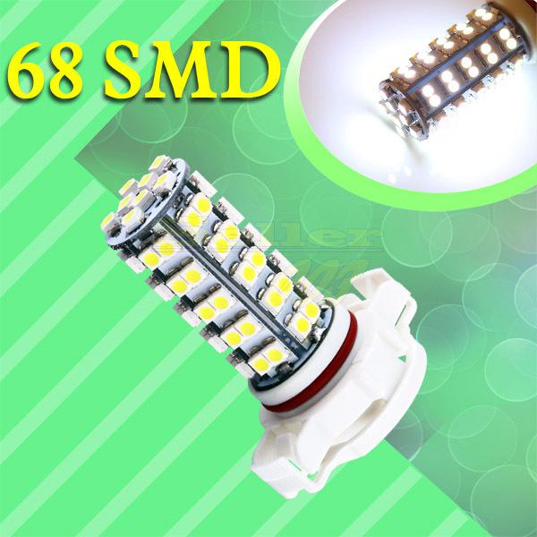 H16 pure white 68 smd 5202 5201 psx24w drl fog 68 led car light bulb lamp