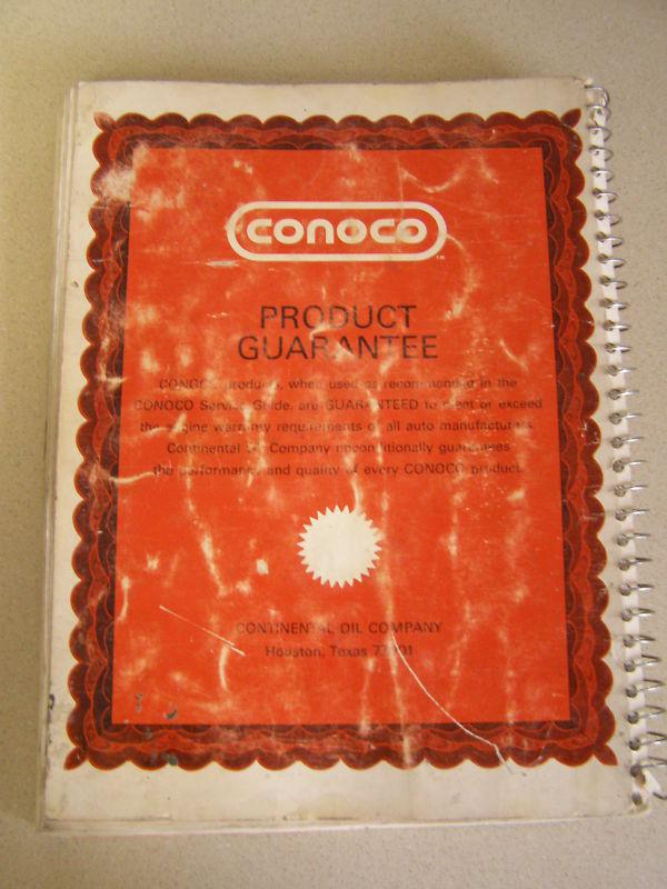 Vintage conoco 1971 service guide gas station maintence manual