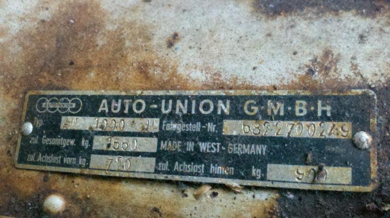 1961 Auto Union DKW 1000 wagon, US $1.00, image 4