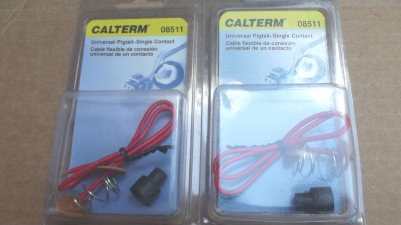 2 calterm 08511 universal pigtails single contact(for bulb # s shown in picture)