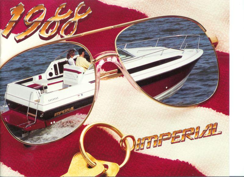 1988 imperial boats  brochure -boat models