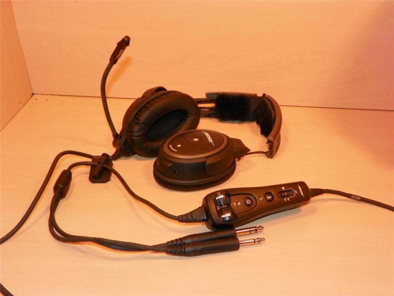 Bose a20 aviation headset dual-ga as-is