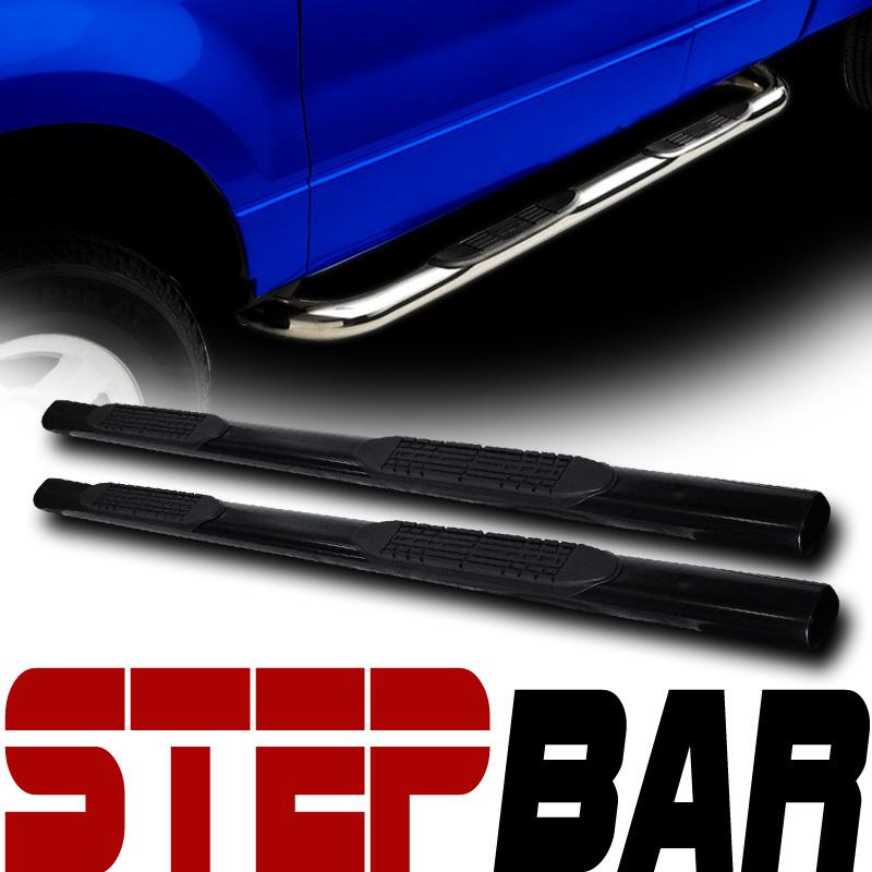 4"oval side step nerf bars running board 01-11 chevy silverado/sierra crew cab b