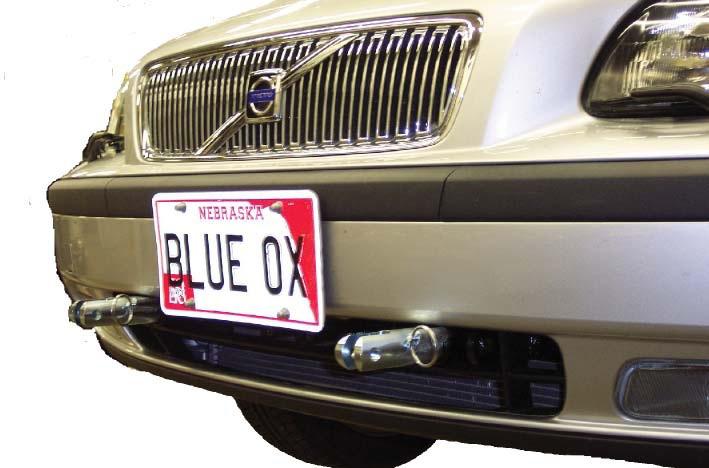 Blue ox bx4002 base plate f/volvo v70 03trailer