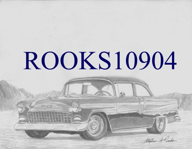 1955 chevrolet classic car art print