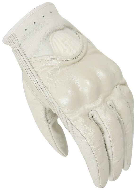 Fieldsheer vanity white small leather motorcycle riding gloves sml