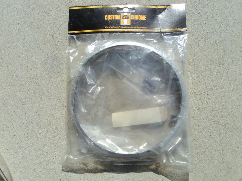 Harley springer headlight ring custom chrome 12-542  6 3/4"o.d., 6 1/2" i.d.