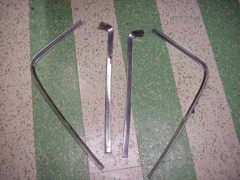 Chevelle gto gs rear widow trim stainless 4pc 66 67 oem  gm 