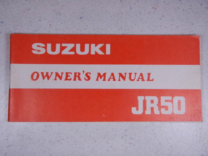 81 suzuki jr50 oem nos genuine driver's owner's manual 1981 jr 50