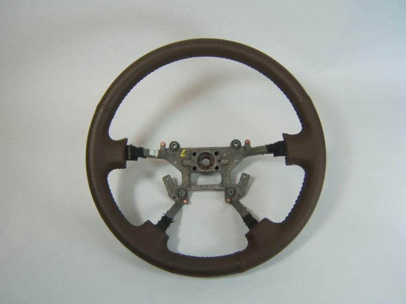03-06 acura mdx oem leather wrapped steering wheel, saddle tan perfect