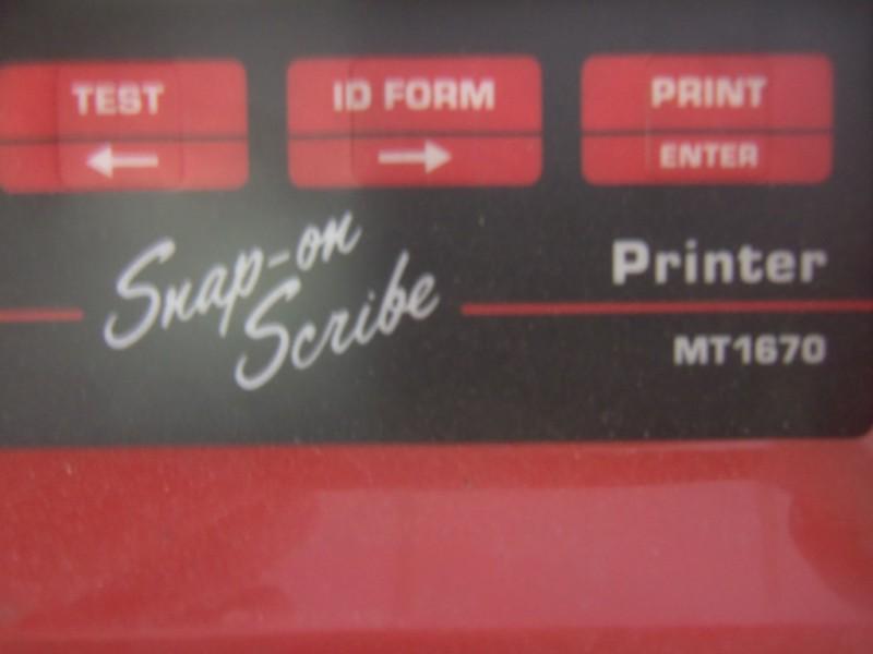 Snap-on mt1665 counselor digital oscilloscope w/ 1670 snap-on printer