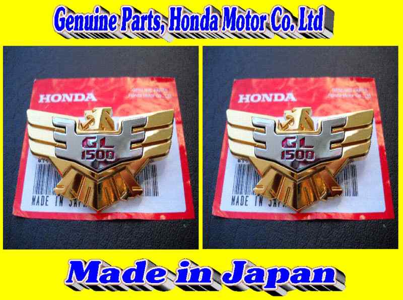 Honda goldwing 1500 genuine side cover emblem set left & right made japan 2bs16