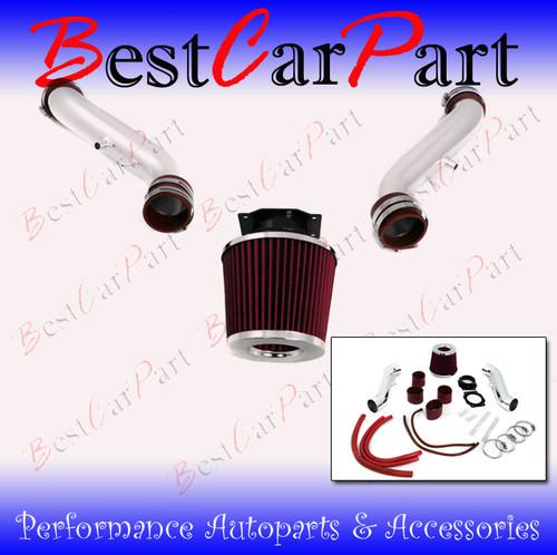 Bcp red 90-96 300zx non-turbo na short ram air intake induction kit + filter