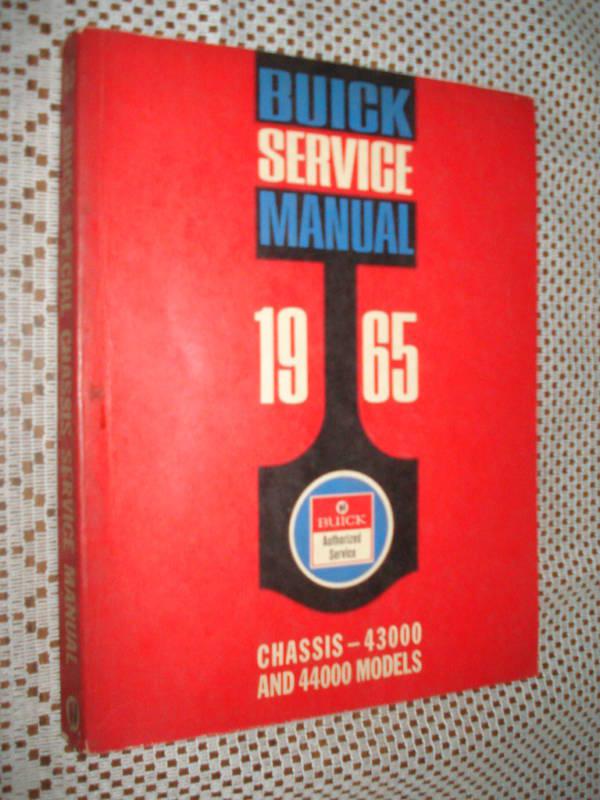 1965 buick shop manual original chassis service book nr