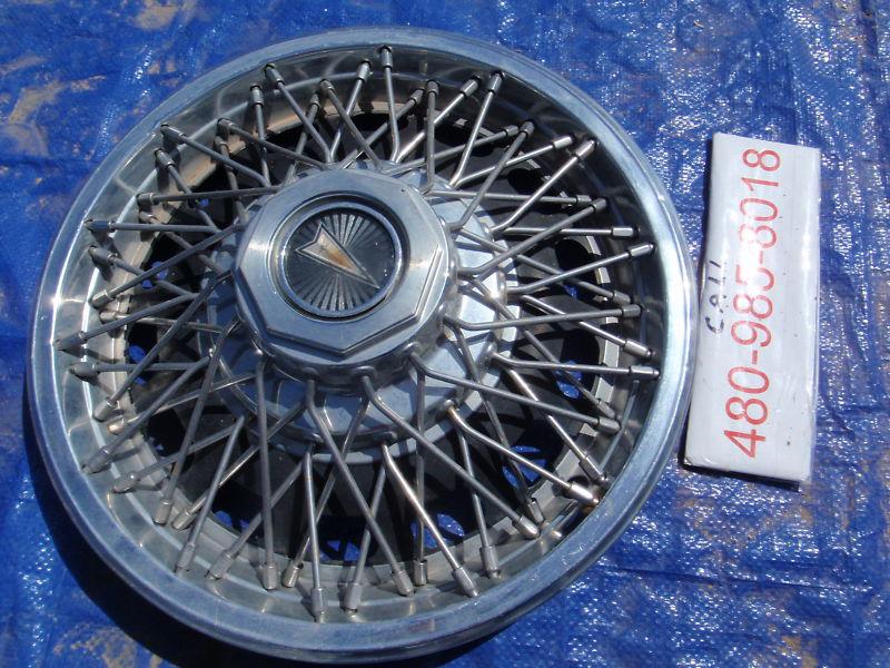 80 81 82 83 84 85 86 pontiac phoenix hubcap wheel cover 6000 used 13" wire spoke