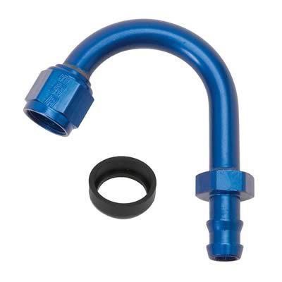 Russell 624310 hose end twist-lok 150 deg -8 an hose to female -8 an blue ea