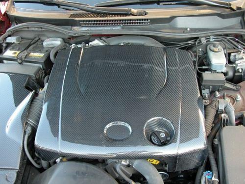 2007-2012 lexus is350 real carbon fiber engine cover radiator cooling plate