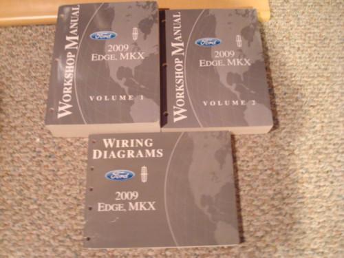 2009 ford edge/lincoln mkx factory dealer service work shop repair manual books 