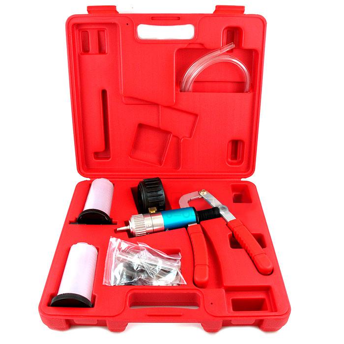 Commercial vacuum pump test brake bleeding bleeder tool kit automotive service