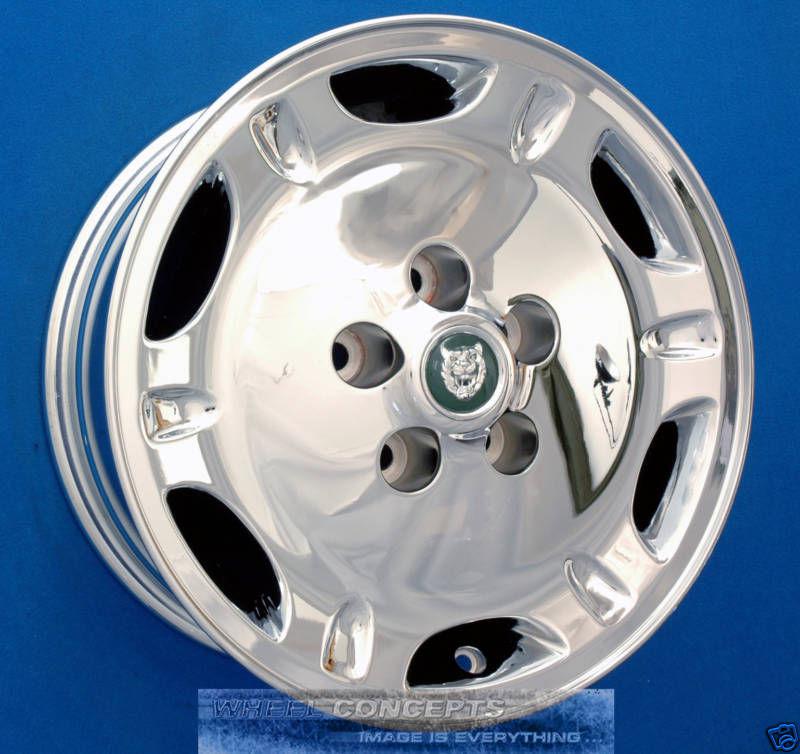 Jaguar xj6 "dimple" 16 inch chrome wheel exchange xj 6